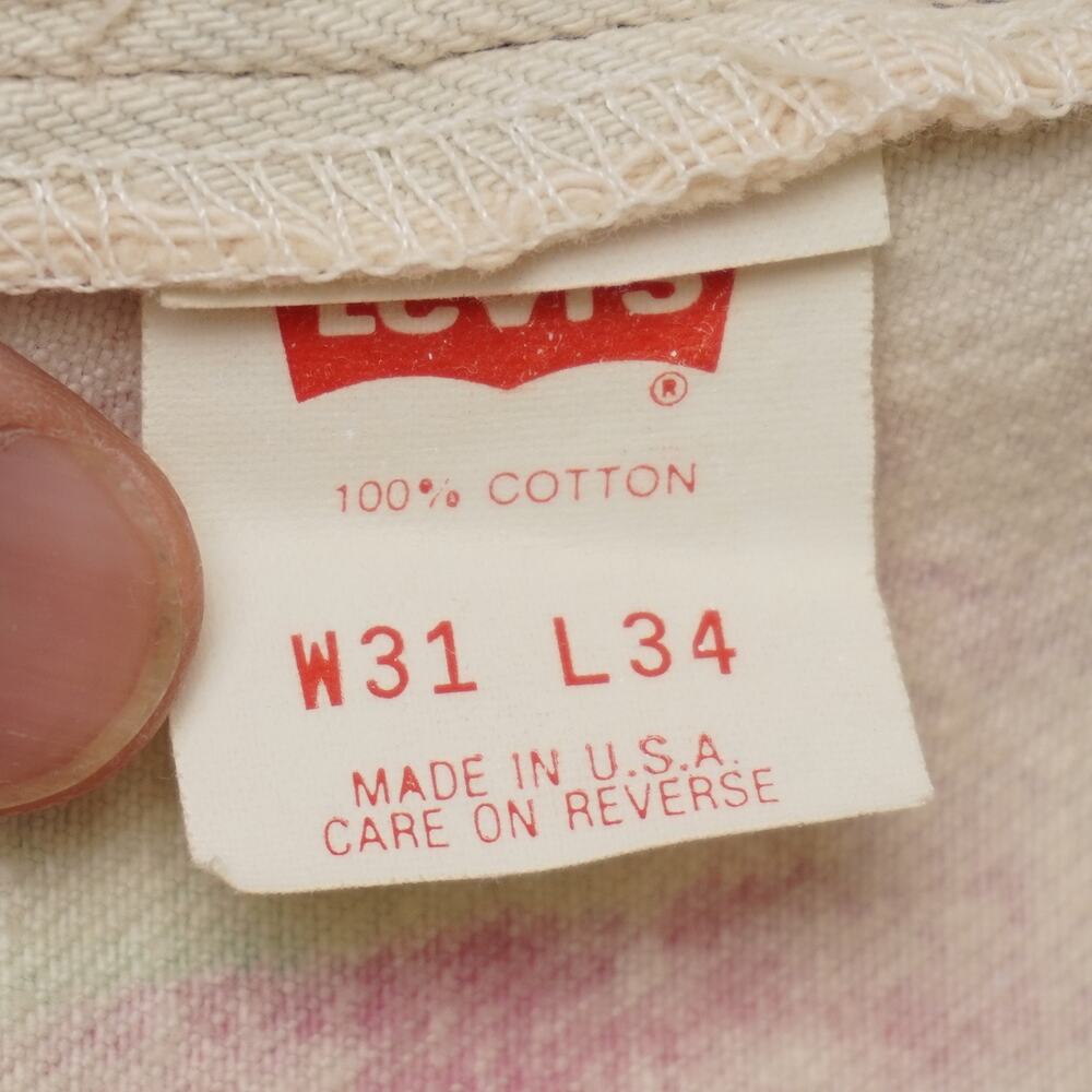 Vintage Levi’s 501 Jeans W31 L34 USA Made Painted Western Art Cactus‎ Snake Sun - Picture 8 of 13